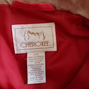 Cherokee Red Hooded Jacket Size L